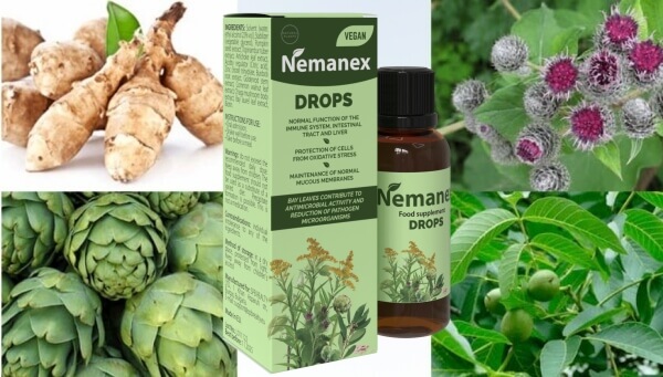 nemanex drops utilização ingredientes